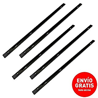 Led Hispania Carril bifásico (4,2 x 2 x 218 cm, Aluminio, Negro, 5 ud.)