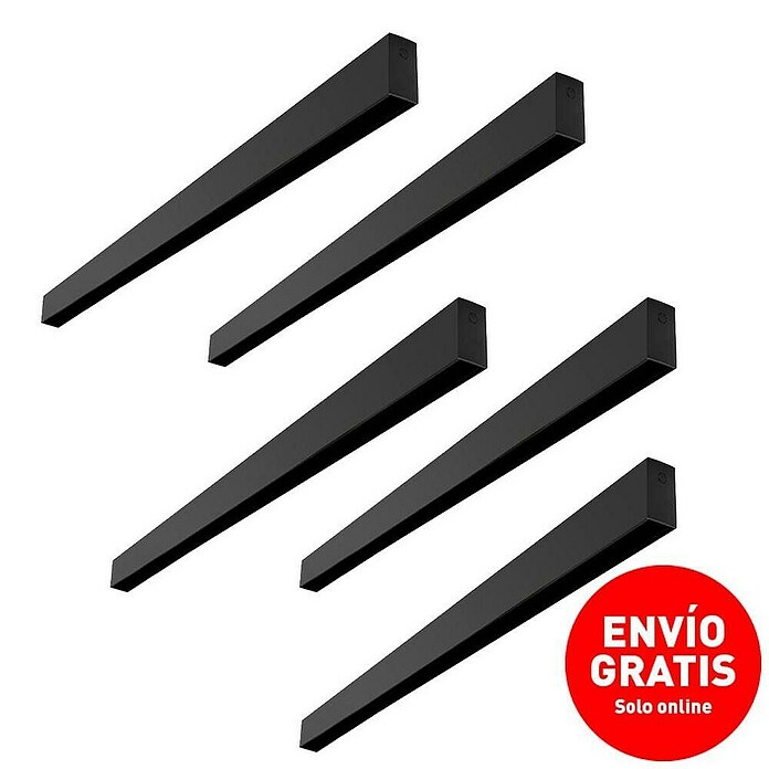 Panaled Carril magnético Mediterráneo (2,7 x 5 x 200 cm, Aluminio, Negro, 5 ud.) | BAUHAUS
