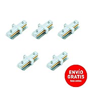 Led Hispania Conector monofásico (3,3 x 3,3 x 7,7 cm, Blanco, 5 ud.) | BAUHAUS