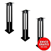 Panalight Sobremuro exterior solar Turia (3 ud., 3 W, Negro) | BAUHAUS