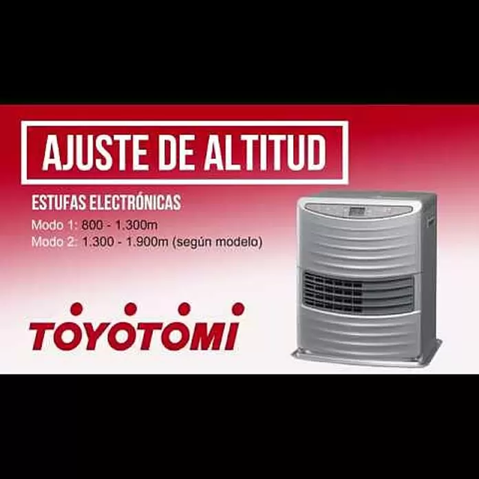 Toyotomi Estufa de parafina LC-130 - 0,8 kW - 3 kW, Volumen del depósito: 5,4 l, Gris - Ajuste de Altitud estufa de Parafina Zibro