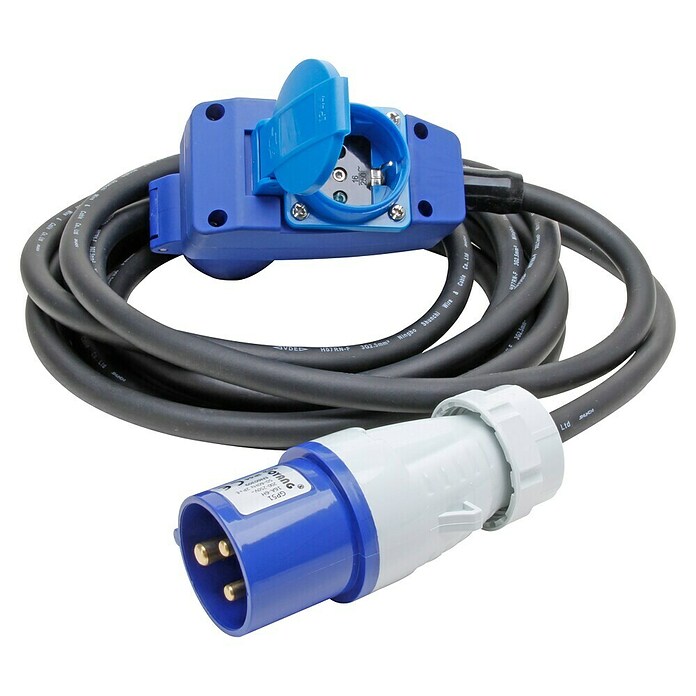 Kopp CEE camping-adapterkabel (Kabellengte: 5 m, Aantal geaarde stopcontacten: 2 st.) | BAUHAUS