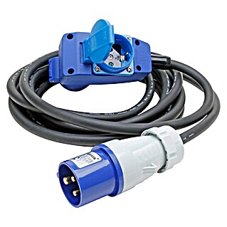 Kopp CEE camping-adapterkabel (Kabellengte: 5 m, Aantal geaarde stopcontacten: 2 st.)