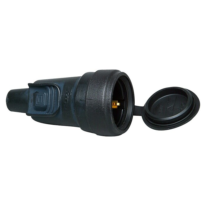 GUMMIKUPPLUNG IP44 VERRIEGELBAR SCHWARZ /