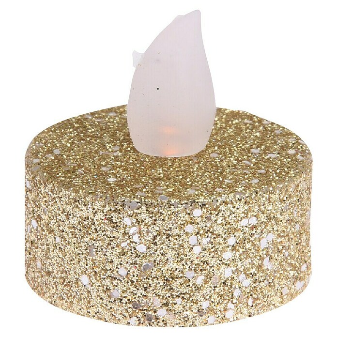 Led-theelichtjes Goud Glitter (Goud, 6 st.) | BAUHAUS