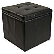 Puf Kubo Store (L x An x Al: 40 x 40 x 41 cm, Negro) | BAUHAUS