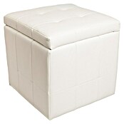 Puf Kubo Store (L x An x Al: 40 x 40 x 41 cm, Blanco) | BAUHAUS