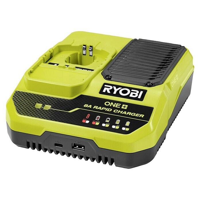 Ryobi ONE+ Akku-Schnellladegerät RC18180 (Passend für: Ryobi One+ 18V Akkus) | BAUHAUS