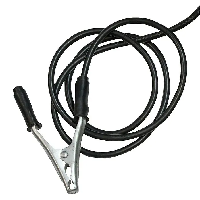 Güde Plasmaschneider GPS-E 40 A.2 - Schweißstrom: 15 A - 40 A, Max. Schnittstärke: 12 mm, 230 V - Massekabel mit Klemme für Schweißgeräte, ideal für professionelle Schweißarbeiten und sichere Erdung.
