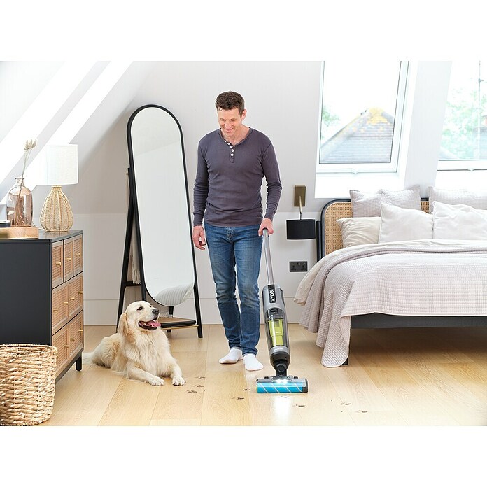 Ryobi ONE+ Akku-Hartbodenreiniger RHFC18BL-0 (18 V, Ohne Akku, Luftmenge: 710 l/min) | BAUHAUS