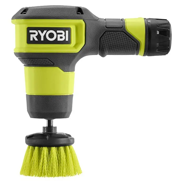 Ryobi 4V USB Akku-Reinigungsbürste RSCR4 - 4 V, Ohne Akku - Der RYOBI Power Scrubber ist ein vielseitiges Reinigungsgerät mit Bürstenkopf für verschiedene Oberflächen. Ideal für Haus und Garten.