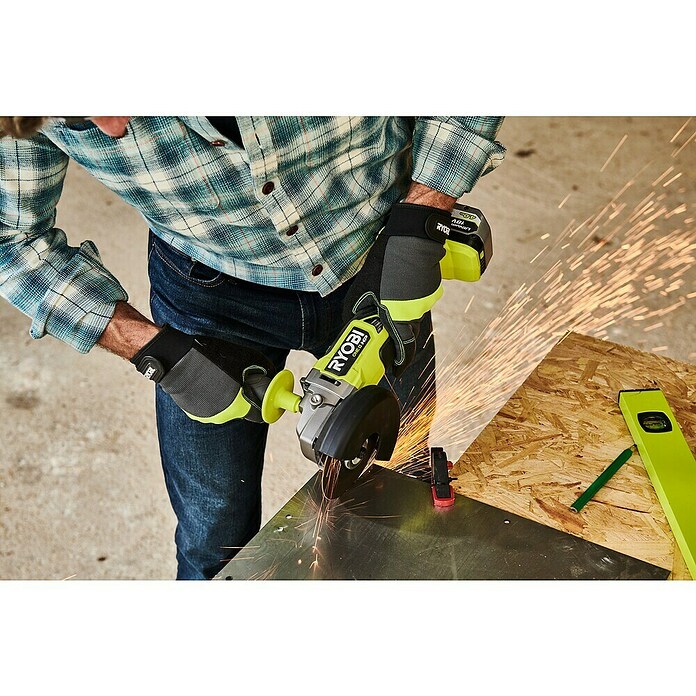 Ryobi ONE+HP Haakse accuslijper RAG18X125-0 (Excl. accu, Schijfdiameter: 125 mm) | BAUHAUS