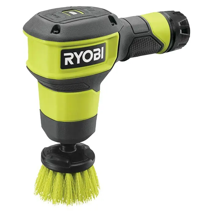 Ryobi 4V USB Akku-Reinigungsbürste RSCR4 - 4 V, Ohne Akku - Der RYOBI P4210 One+ Power Scrubber mit einem ergonomischen Design, ist ideal für Reinigungsaufgaben. Die Bürste entfernt mühelos Verschmutzungen.