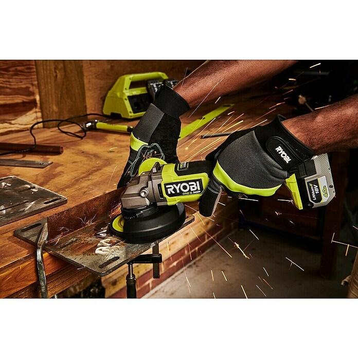Ryobi ONE+HP Haakse accuslijper RAG18X125-0 (Excl. accu, Schijfdiameter: 125 mm) | BAUHAUS