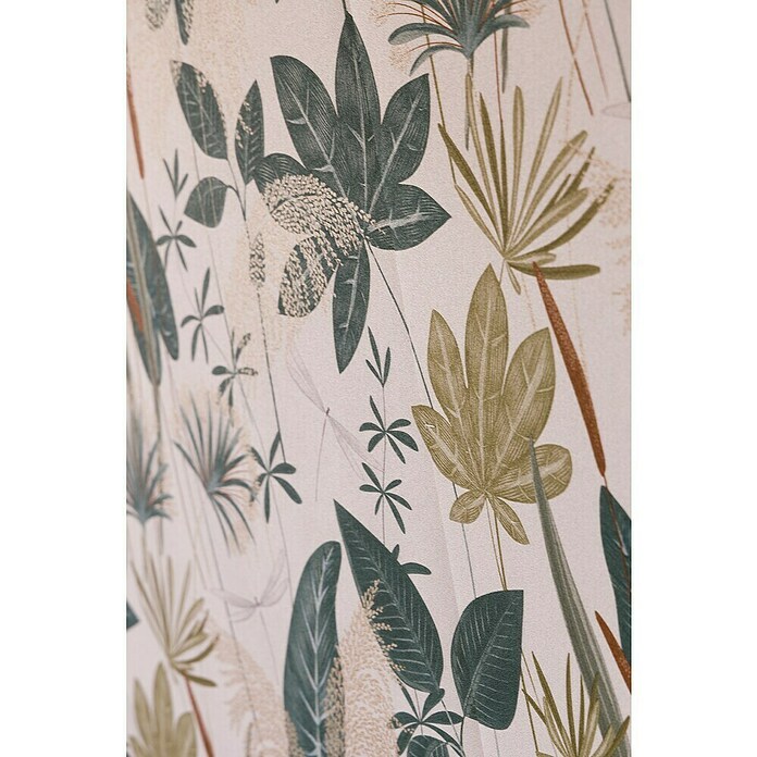 Papel pintado Hojas (Verde, 10 x 0,53 m) | BAUHAUS