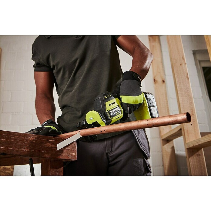 Ryobi ONE+HP Akku-Säbelsäge RRS18C1-0 (18 V, Ohne Akku, Leerlaufdrehzahl: 0 U/min - 3 200 U/min, Hublänge: 23 mm) | BAUHAUS