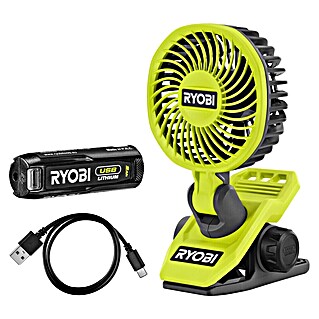 Ryobi 4V USB Akku-Ventilator RCF4-120G (4 V, 1 Akku)