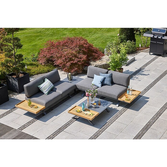 Sunfun Lumar Lounge kavč  (Do x Š x V: 195,5 x 87 x 68 cm) | 8303 - Loungeset | ICAE - Sommermöbel Loungemöbel | ICA - Sommermöbel | IC - Freizeit im Garten | I - Stadtgarten | BAUHAUS