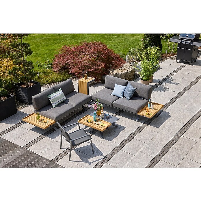 Sunfun Lumar Vrtna kavč miza  (Do x Š x V: 80 x 80 x 27 cm) | 8303 - Loungeset | ICAE - Sommermöbel Loungemöbel | ICA - Sommermöbel | IC - Freizeit im Garten | I - Stadtgarten | BAUHAUS