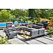 Sunfun Lumar Loungesofa-Eckelement (L x B x H: 115 x 115 x 68 cm, Aluminium, Night-Grey) | BAUHAUS