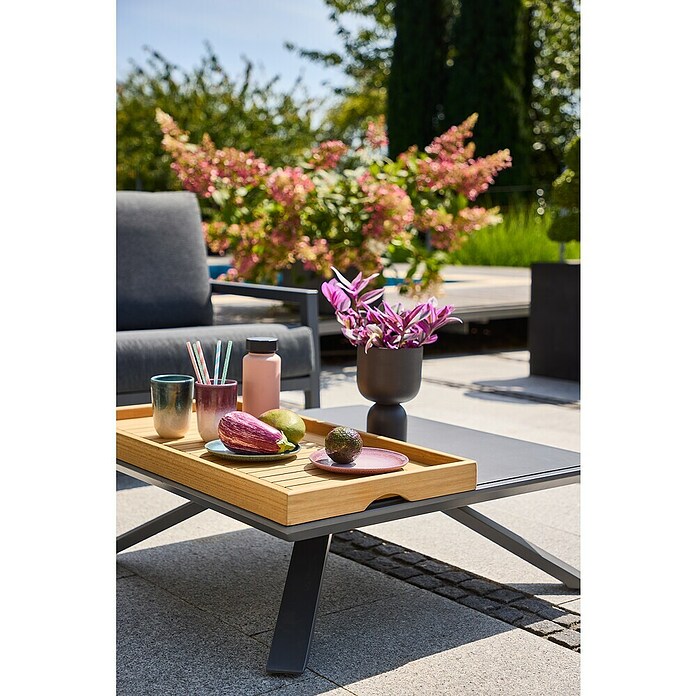 Sunfun Lumar Vrtna kavč miza  (Do x Š x V: 80 x 80 x 27 cm) | 8303 - Loungeset | ICAE - Sommermöbel Loungemöbel | ICA - Sommermöbel | IC - Freizeit im Garten | I - Stadtgarten | BAUHAUS