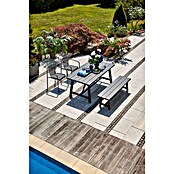 Sunfun Melina Gartentisch (L x B x H: 170 x 90 x 75 cm, Akazienholz, Rechteckig, Black Washed) | BAUHAUS
