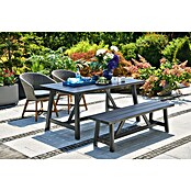 Sunfun Melina Gartentisch (L x B x H: 170 x 90 x 75 cm, Akazienholz, Rechteckig, Black Washed) | BAUHAUS
