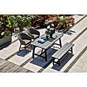 Sunfun Melina Gartentisch (L x B x H: 170 x 90 x 75 cm, Akazienholz, Rechteckig, Black Washed) | BAUHAUS