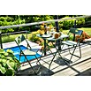 Conjunto de muebles de balcón Jordan (3 pzs., Acero, Verde) | BAUHAUS