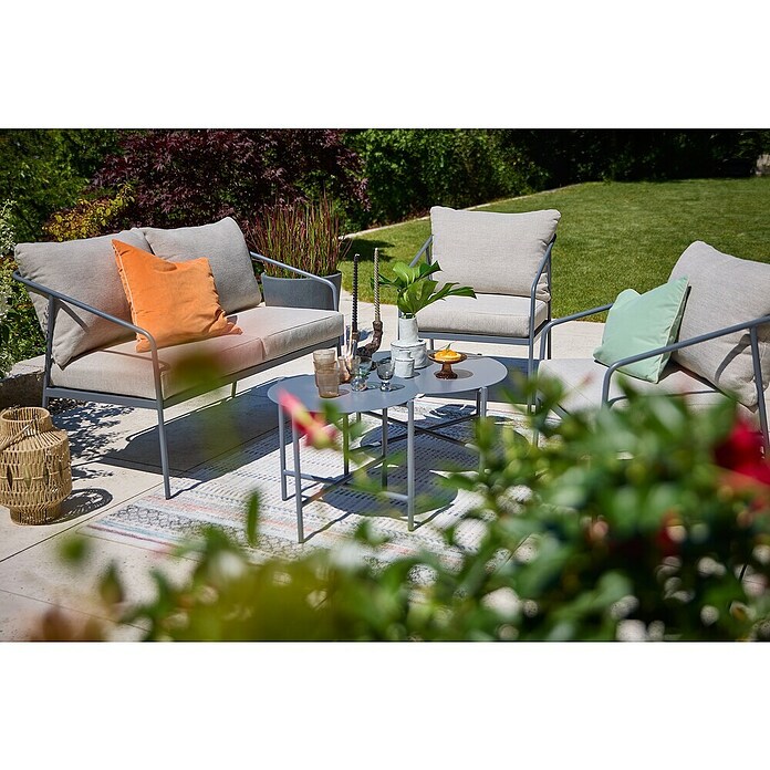 Loungemöbel-Set (5 -tlg., Black-Dust/Nature) | BAUHAUS