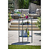 Sunfun Solo Mesa auxiliar de jardín redonda (Ø x Al: 65 x 108 cm, Acero, Gris) | BAUHAUS