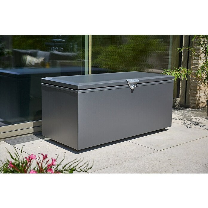 Sunfun Lumar Aufbewahrungsbox (L x B x H: 80 x 160 x 72 cm, Stahl, Night-Grey) | BAUHAUS