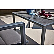 Loungemöbel-Set (4 -tlg., Metall/Textil, Schwarz/Grau) | BAUHAUS