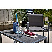 Loungemöbel-Set (4 -tlg., Metall/Textil, Schwarz/Grau) | BAUHAUS