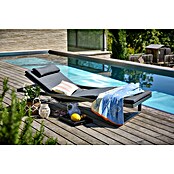 Sunfun Lumar Gartenliege (L x B: 200 x 72,5 cm, Night-Grey, Aluminium, Rückenlehne verstellbar) | BAUHAUS