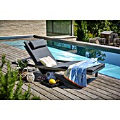 Sunfun Lumar Gartenliege (L x B: 200 x 72,5 cm, Night-Grey, Aluminium, Rückenlehne verstellbar) | BAUHAUS