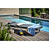 Sunfun Lumar Gartenliege (L x B: 200 x 72,5 cm, Night-Grey, Aluminium, Rückenlehne verstellbar) | BAUHAUS