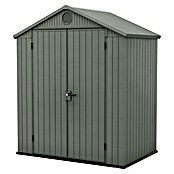 Keter Tuinhuis Darwin 64 (Buitenmaat incl. dakoverstek (b x d): 190 x 122 cm, Kunststof, Groen, 2,3 m²) | BAUHAUS