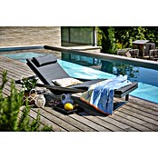 Sunfun Lumar Gartenliege (L x B: 200 x 72,5 cm, Night-Grey, Aluminium, Rückenlehne verstellbar) | BAUHAUS