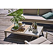 Sunfun Solo Garten-Beistelltisch (L x B x H: 120 x 72 x 26 cm, Light-Greige) | BAUHAUS