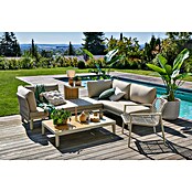 Sunfun Loungemöbel-Set Solo Rope VI (6 -tlg., Aluminium/Polyrattan/Olefin, Light-Greige) | BAUHAUS