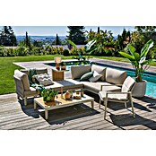 Sunfun Loungemöbel-Set Solo Rope VI (7 -tlg., Aluminium/Polyrattan/Olefin, Light-Greige) | BAUHAUS