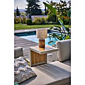 Sunfun Solo Conjunto de muebles chaise lounge + mesa + mesa auxiliar (4 pzs., Gris claro) | BAUHAUS