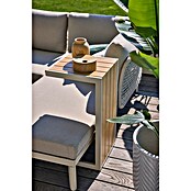 Sunfun Solo Conjunto de muebles chaise lounge + mesa auxiliar + respaldo (4 pzs., Gris claro) | BAUHAUS