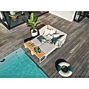Sunfun Solo Conjunto de muebles chaise lounge + mesa auxiliar (4 pzs., Gris claro) | BAUHAUS