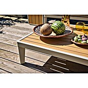 Sunfun Solo Mesa de centro (L x An x Al: 72 x 72 x 26 cm, Aluminio, Gris claro) | BAUHAUS