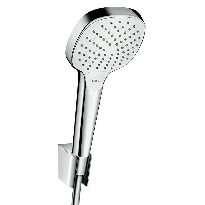 Hansgrohe Brause-Set Croma Select E Vario (Anzahl Funktionen: 3, Durchmesser Handbrause: 11 cm, Chrom/Weiß)