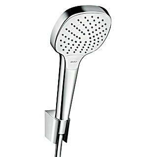 Hansgrohe Brause-Set Croma Select E Vario (Anzahl Funktionen: 3 Stk., Durchmesser Handbrause: 11 cm, Chrom, Weiß)