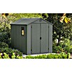 Keter Gartenhaus Darwin 6x8 (Außenmaß inkl. Dachüberstand (B x T): 190 x 244 cm, Kunststoff, Grün, 4,5 m²) | BAUHAUS