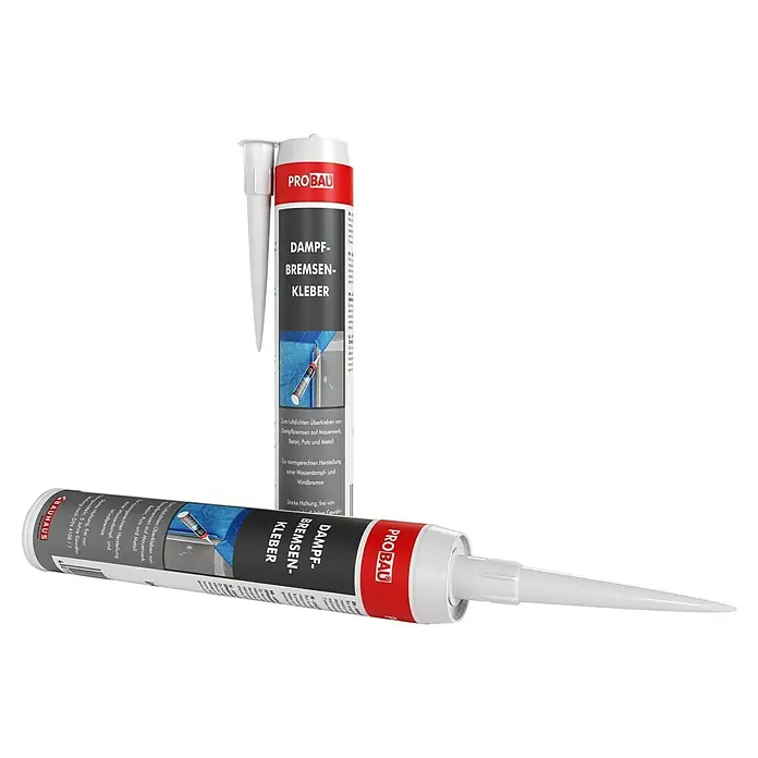 Probau Dampfbremsenkleber - 320 g - Zwei Tuben PROBAU Dampfbremsen-Kleber, ein Dichtstoff zum luftdichten Verkleben von Dampfbremsen auf Mauerwerk, Beton, Putz und Metall.